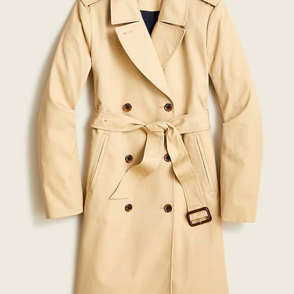 J Crew Classic Trench Coat - NWT